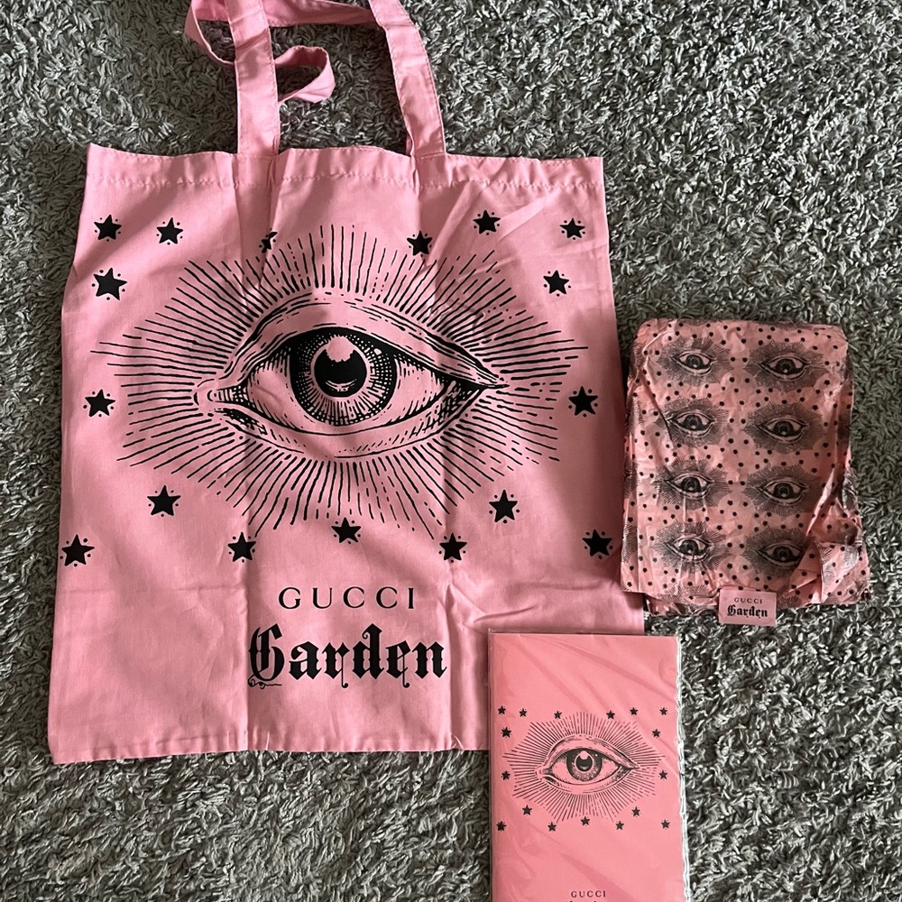 Gucci Pink Tote Bag Set